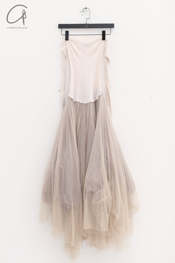 Marc Le Bihan 21908 Shrink Silk Ballet Dress Flat Shoulder Series Triple Tulle Skin-friendly MLB-21908-MIBAI Off-white